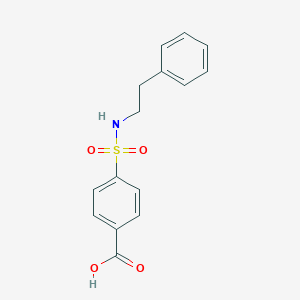 molecular formula C15H15NO4S B229791 4-[(2-Phenylethyl)sulfamoyl]benzoic acid 