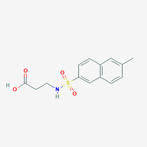 molecular formula C14H15NO4S B229797 N-[(6-methyl-2-naphthyl)sulfonyl]-beta-alanine 