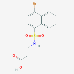 N-[(4-bromo-1-naphthyl)sulfonyl]-beta-alanine