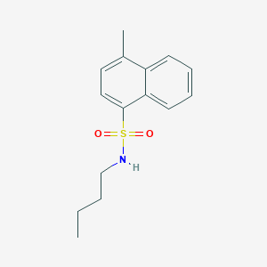 molecular formula C15H19NO2S B229808 N-butyl-4-methylnaphthalene-1-sulfonamide 