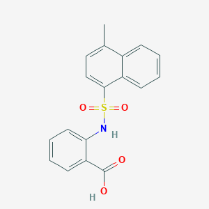 2-{[(4-Methyl-1-naphthyl)sulfonyl]amino}benzoic acid