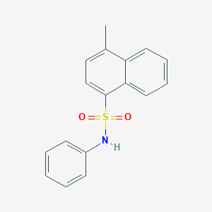 molecular formula C17H15NO2S B229814 4-methyl-N-phenylnaphthalene-1-sulfonamide 