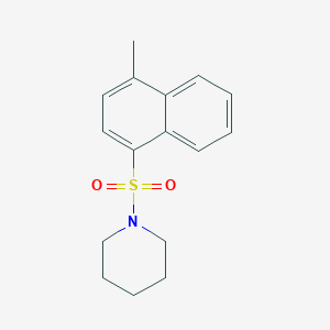 molecular formula C16H19NO2S B229816 1-[(4-Methyl-1-naphthyl)sulfonyl]piperidine 