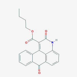 molecular formula C21H17NO4 B229818 butyl 2,7-dioxo-2,7-dihydro-3H-naphtho[1,2,3-de]quinoline-1-carboxylate 