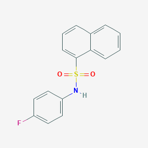 molecular formula C16H12FNO2S B229819 N-(4-fluorophenyl)naphthalene-1-sulfonamide 