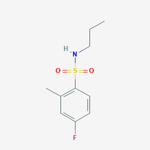molecular formula C10H14FNO2S B229822 4-fluoro-2-methyl-N-propylbenzenesulfonamide 