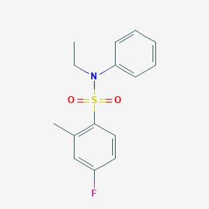 N-ethyl-4-fluoro-2-methyl-N-phenylbenzenesulfonamide