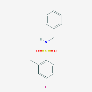 N-benzyl-4-fluoro-2-methylbenzenesulfonamide