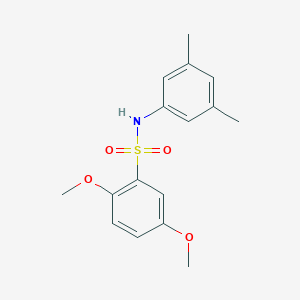 molecular formula C16H19NO4S B229830 N-(3,5-dimethylphenyl)-2,5-dimethoxybenzenesulfonamide 