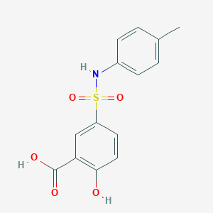 molecular formula C14H13NO5S B229834 2-Hydroxy-5-[(4-methylphenyl)sulfamoyl]benzoic acid 
