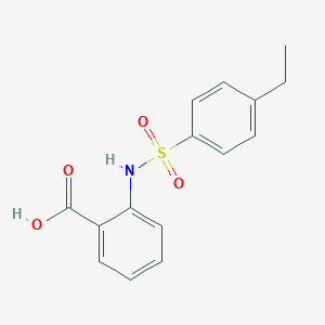 molecular formula C15H15NO4S B229835 2-{[(4-Ethylphenyl)sulfonyl]amino}benzoic acid 