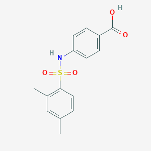 molecular formula C15H15NO4S B229837 4-{[(2,4-Dimethylphenyl)sulfonyl]amino}benzoic acid 
