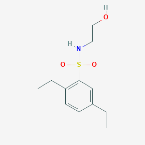 molecular formula C12H19NO3S B229841 2,5-diethyl-N-(2-hydroxyethyl)benzenesulfonamide 