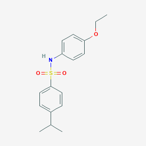 molecular formula C17H21NO3S B229852 Benzenesulfonamide, N-(4-ethoxyphenyl)-4-(1-methylethyl)- 