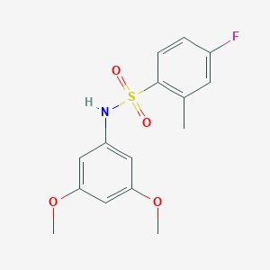 N-(3,5-dimethoxyphenyl)-4-fluoro-2-methylbenzenesulfonamide