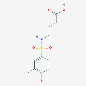 4-{[(4-Fluoro-3-methylphenyl)sulfonyl]amino}butanoic acid