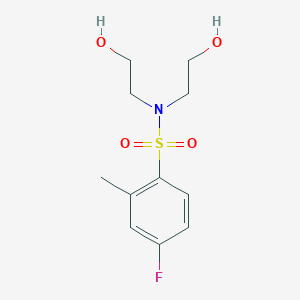 4-fluoro-N,N-bis(2-hydroxyethyl)-2-methylbenzenesulfonamide
