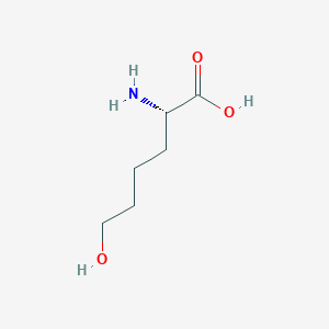 molecular formula C6H13NO3 B022988 2-氨基-6-羟基己酸 CAS No. 305-77-1