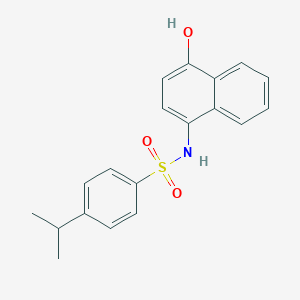 molecular formula C19H19NO3S B229880 N-(4-hydroxy-1-naphthyl)-4-isopropylbenzenesulfonamide 