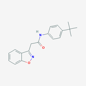 molecular formula C19H20N2O2 B229905 2-(1,2-benzisoxazol-3-yl)-N-(4-tert-butylphenyl)acetamide 