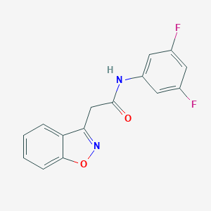 2-(1,2-benzisoxazol-3-yl)-N-(3,5-difluorophenyl)acetamide