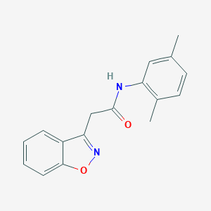 molecular formula C17H16N2O2 B229911 2-(1,2-benzisoxazol-3-yl)-N-(2,5-dimethylphenyl)acetamide 