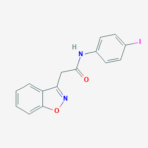 molecular formula C15H11IN2O2 B229914 2-(1,2-benzisoxazol-3-yl)-N-(4-iodophenyl)acetamide 