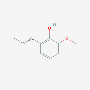 molecular formula C14H16N2O2 B229917 Phenol, 2-methoxy-6-(1-propenyl)- CAS No. 1076-55-7