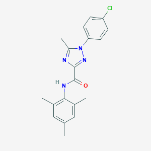 molecular formula C19H19ClN4O B229931 1-(4-chlorophenyl)-N-mesityl-5-methyl-1H-1,2,4-triazole-3-carboxamide 