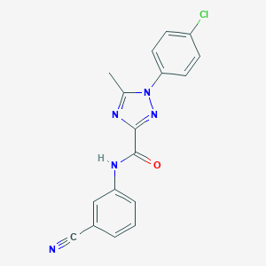 1-(4-chlorophenyl)-N-(3-cyanophenyl)-5-methyl-1H-1,2,4-triazole-3-carboxamide