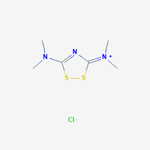 molecular formula C6H12ClN3S2 B229952 Bis(dimethylamino)dithiazolium CAS No. 1007-22-3