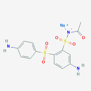 molecular formula C14H15N3NaO5S2+ B230004 Acetosulfone sodium CAS No. 128-12-1