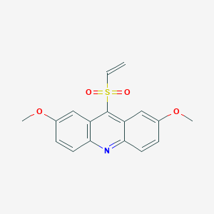 molecular formula C17H15NO4S B230137 2,7-Dimethoxy-9-(vinylsulfonyl)acridine 