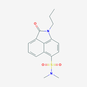 molecular formula C16H18N2O3S B230139 N,N-dimethyl-2-oxo-1-propyl-1,2-dihydrobenzo[cd]indole-6-sulfonamide 