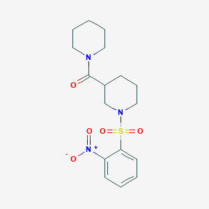1-[(2-Nitrophenyl)sulfonyl]-3-(1-piperidinylcarbonyl)piperidine