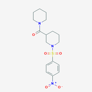 1-[(4-Nitrophenyl)sulfonyl]-3-(1-piperidinylcarbonyl)piperidine