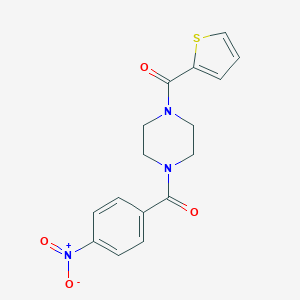 molecular formula C16H15N3O4S B230152 [4-(4-Nitro-benzoyl)-piperazin-1-yl]-thiophen-2-yl-methanone 