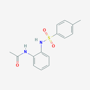 molecular formula C15H16N2O3S B230156 N-[2-(Toluene-4-sulfonylamino)-phenyl]-acetamide 