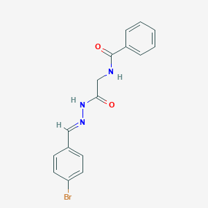 N-{2-[2-(4-bromobenzylidene)hydrazino]-2-oxoethyl}benzamide