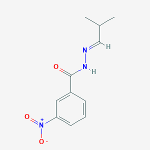 molecular formula C11H13N3O3 B230175 3-nitro-N'-(2-methylpropylidene)benzohydrazide 