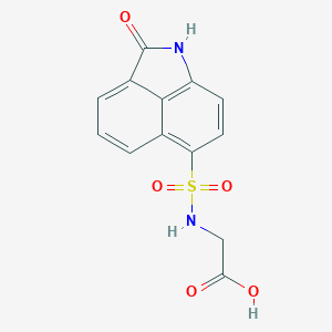 (2-Oxo-1,2-dihydro-benzo[cd]indole-6-sulfonylamino)-acetic acid