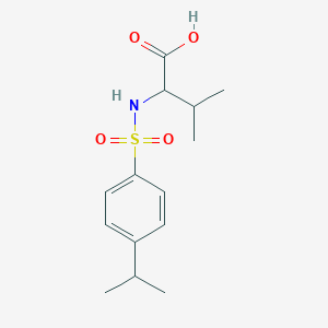 molecular formula C14H21NO4S B230194 N-[(4-isopropylphenyl)sulfonyl]valine 
