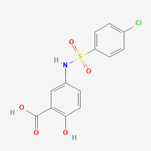 5-{[(4-Chlorophenyl)sulfonyl]amino}-2-hydroxybenzoic acid