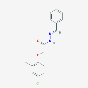 molecular formula C16H15ClN2O2 B230201 N'-benzylidene-2-(4-chloro-2-methylphenoxy)acetohydrazide 