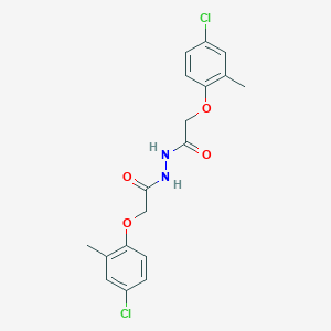 molecular formula C18H18Cl2N2O4 B230206 2-(4-chloro-2-methylphenoxy)-N'-[(4-chloro-2-methylphenoxy)acetyl]acetohydrazide 