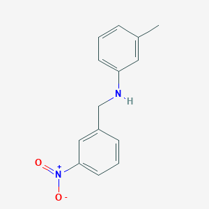 molecular formula C14H14N2O2 B230239 3-methyl-N-(3-nitrobenzyl)aniline 