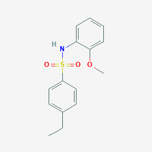 molecular formula C15H17NO3S B230241 4-ethyl-N-(2-methoxyphenyl)benzenesulfonamide 