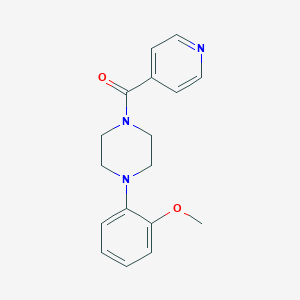 molecular formula C17H19N3O2 B230282 2-(4-Isonicotinoyl-1-piperazinyl)phenyl methyl ether 