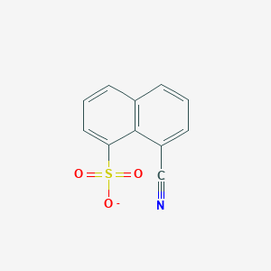 molecular formula C11H6NO3S- B230284 8-Cyano-1-naphthalenesulfonate 