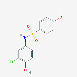 molecular formula C13H12ClNO4S B230286 N-(3-chloro-4-hydroxyphenyl)-4-methoxybenzenesulfonamide 